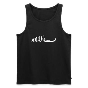 Venice Gondola Italy Venezia - Männer Premium Bio Tank Top - Schwarz - Vorne - AI Model Male 178 light (178cm)