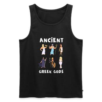 Greek Mythology Gods Ancient Greece - Men's Premium Organic Tank Top - black - Front - AI Model Male 178 light (178cm)