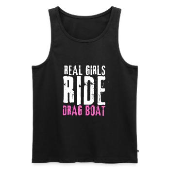 Courses de drag-boat et de hors-bord - Débardeur bio Premium Homme - noir - Devant - Michal (187cm)