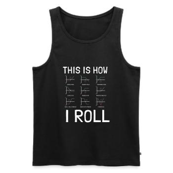 Options Trading Cash Secured Puts Future Forex - Men's Premium Organic Tank Top - black - Front - Michal (187cm)
