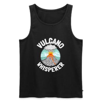 Volcanologists Geologist Magma Volcano - Männer Premium Bio Tank Top - Schwarz - Vorne - AI Model Male 178 light (178cm)