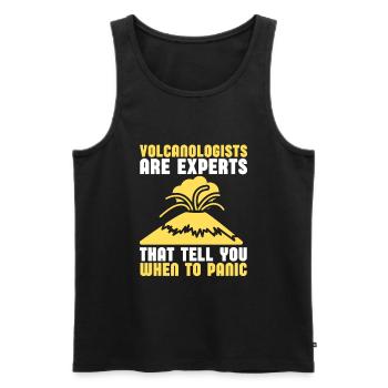 Volcanologists Geologist Magma Volcano - Männer Premium Bio Tank Top - Schwarz - Vorne - AI Model Male 178 light (178cm)