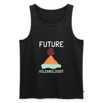Volcanologists Geologist Magma Volcano - Männer Premium Bio Tank Top - Schwarz - Vorne - AI Model Male 178 light (178cm)