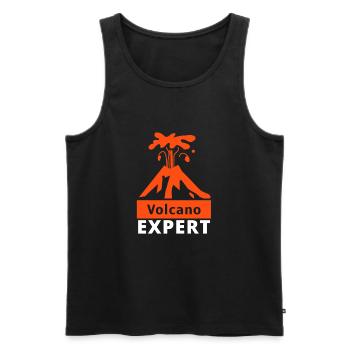 Volcanologists Geologist Magma Volcano - Männer Premium Bio Tank Top - Schwarz - Vorne - AI Model Male 178 light (178cm)