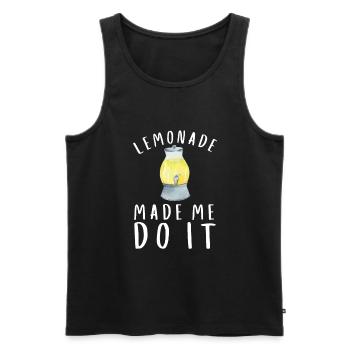 Sell Lemonade Stand Boss Juice Business Lemon - Männer Premium Bio Tank Top - Schwarz - Vorne - Michal (187cm)