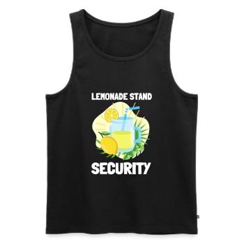 Sell Lemonade Stand Boss Juice Business Lemon - Männer Premium Bio Tank Top - Schwarz - Vorne - Michal (187cm)