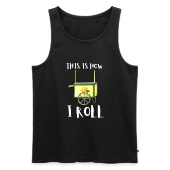 Sell Lemonade Stand Boss Juice Business Lemon - Männer Premium Bio Tank Top - Schwarz - Vorne - Michal (187cm)