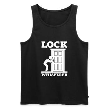 Lockpick Lockpicking Professional Locksmith - Männer Premium Bio Tank Top - Schwarz - Vorne - AI Model Male 178 light (178cm)