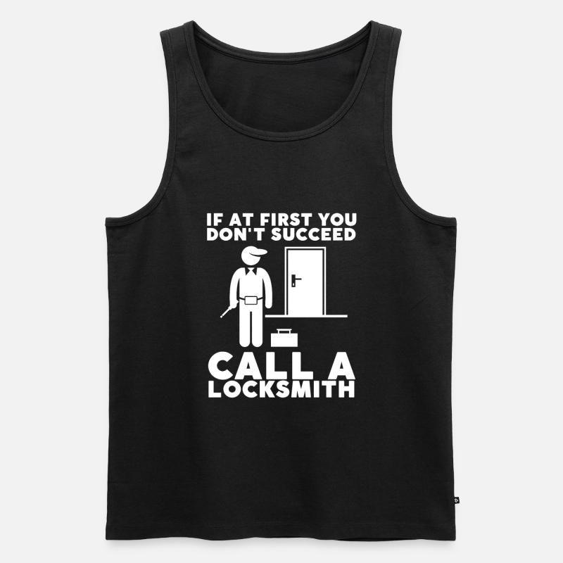 Lockpick Lockpicking Professional Locksmith - Männer Premium Bio Tank Top - Schwarz