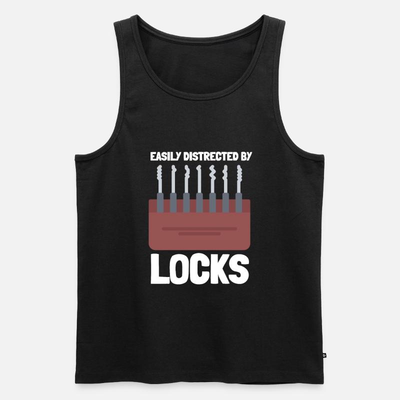 Lockpick Lockpicking Professional Locksmith - Men's Premium Organic Tank Top - black