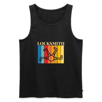 Lockpick Lockpicking Professional Locksmith - Männer Premium Bio Tank Top - Schwarz - Vorne - Michal (187cm)