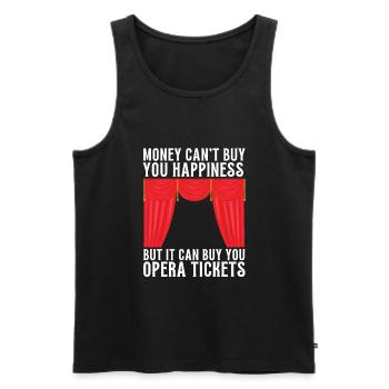 Tenor Singer Choir Vocalist Theatre Student, Opera - Männer Premium Bio Tank Top - Schwarz - Vorne - Michal (187cm)