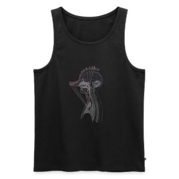 Tenor Singer Choir Vocalist Theatre Student, Opera - Männer Premium Bio Tank Top - Schwarz - Vorne - Michal (187cm)