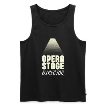 Tenor Singer Choir Vocalist Theatre Student, Opera - Männer Premium Bio Tank Top - Schwarz - Vorne - Michal (187cm)