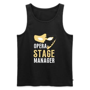 Tenor Singer Choir Vocalist Theatre Student, Opera - Männer Premium Bio Tank Top - Schwarz - Vorne - Michal (187cm)
