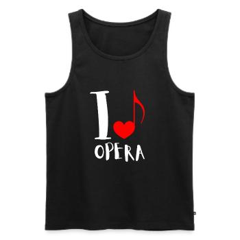 Tenor Singer Choir Vocalist Theatre Student, Opera - Männer Premium Bio Tank Top - Schwarz - Vorne - Michal (187cm)