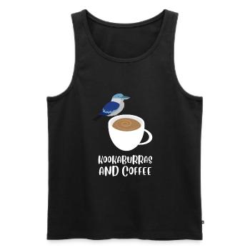 Terrestrial Tree Kingfisher Australian Bird, - Männer Premium Bio Tank Top - Schwarz - Vorne - AI Model Male 178 light (178cm)