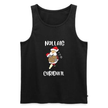 Bagpipe Teacher Player Scotsman Bagpiping - Männer Premium Bio Tank Top - Schwarz - Vorne - AI Model Male 178 light (178cm)