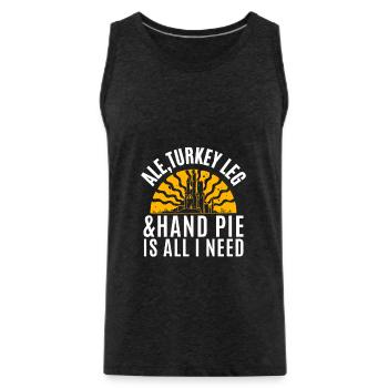 Huzzah Renaissance Festival Ren Faire Knight - Männer Premium Bio Tank Top - Anthrazit - Vorne - Alexander (188cm)