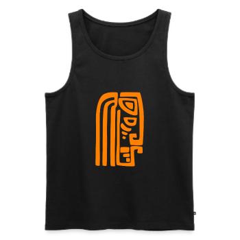 Maori Hei Tiki Tribal Tattoo Nouvelle-Zélande - Débardeur bio Premium Homme - noir - Devant - Michal (187cm)