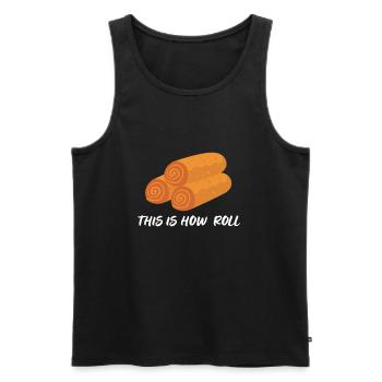 Filipino Pride Pinoy Spring Roll Lumpia Thats How - Männer Premium Bio Tank Top - Schwarz - Vorne - AI Model Male 178 light (178cm)
