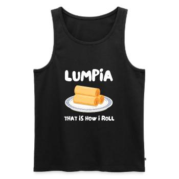 Filipino Pride Pinoy Spring Roll Lumpia Thats How - Männer Premium Bio Tank Top - Schwarz - Vorne - AI Model Male 178 light (178cm)