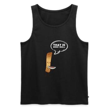 Filipino Pride Pinoy Spring Roll Lumpia Thats How - Männer Premium Bio Tank Top - Schwarz - Vorne - AI Model Male 178 light (178cm)