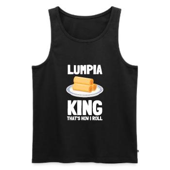 Filipino Pride Pinoy Spring Roll Lumpia Thats How - Männer Premium Bio Tank Top - Schwarz - Vorne - AI Model Male 178 light (178cm)