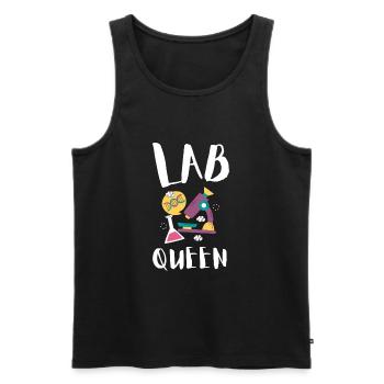 10 ans Science Anniversaire Kid 9 - Débardeur bio Premium Homme - noir - Devant - Michal (187cm)
