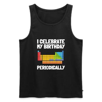 10 ans Science Anniversaire Kid 9 - Débardeur bio Premium Homme - noir - Devant - Michal (187cm)
