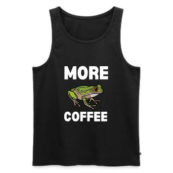 Agalychnis Callidryas Red Eyed Tree Frog - Männer Premium Bio Tank Top - Schwarz - Vorne - AI Model Male 178 light (178cm)
