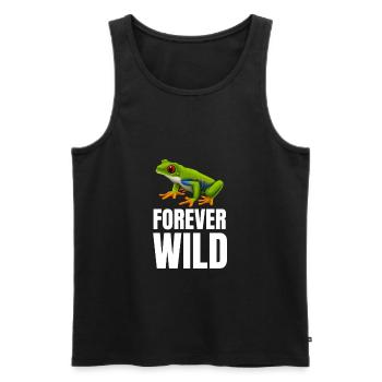 Agalychnis Callidryas Red Eyed Tree Frog - Männer Premium Bio Tank Top - Schwarz - Vorne - AI Model Male 178 light (178cm)
