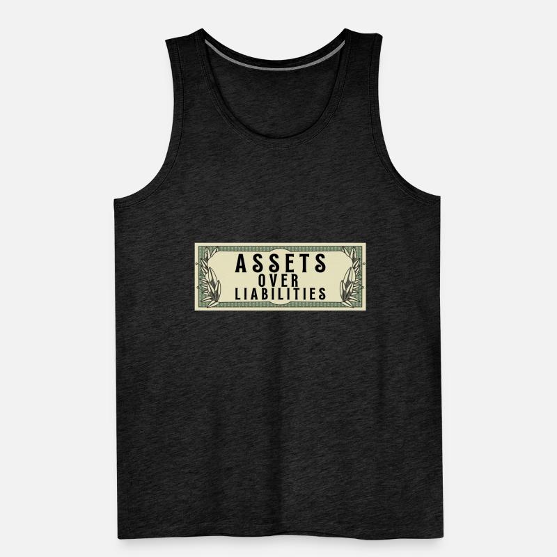 Actifs sur passifs Entrepreneur comptable Débardeur bio Premium Homme