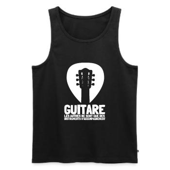 Guitare Orchestre Homme Femme Enfants Cadeau - Männer Premium Bio Tank Top - Schwarz - Vorne - AI Model Male 178 light (178cm)
