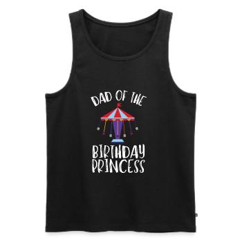 Carnival Party Birthday Girl Cumpleaños Carousel - Men's Premium Organic Tank Top - black - Front - AI Model Male 178 light (178cm)