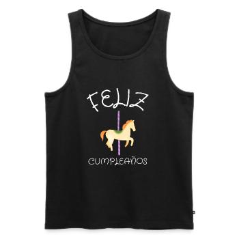 Carnival Party Birthday Girl Cumpleaños Carousel - Männer Premium Bio Tank Top - Schwarz - Vorne - AI Model Male 178 light (178cm)