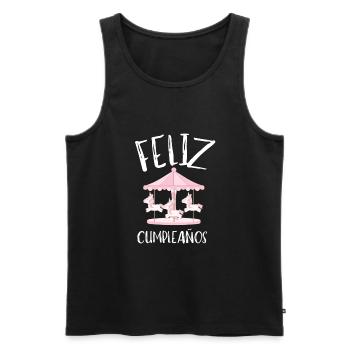 Carnival Party Birthday Girl Cumpleaños Carousel - Männer Premium Bio Tank Top - Schwarz - Vorne - AI Model Male 178 light (178cm)