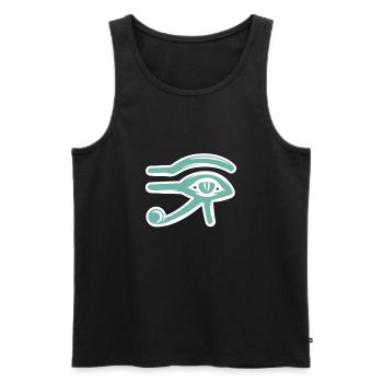 Hieroglyphics Egyptologist, Ancient Egyptian - Men's Premium Organic Tank Top - black - Front - Michal (187cm)