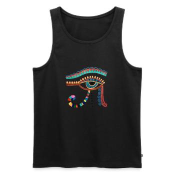 Hieroglyphics Egyptologist, Ancient Egyptian - Männer Premium Bio Tank Top - Schwarz - Vorne - AI Model Male 178 light (178cm)