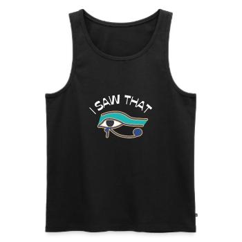 Hieroglyphics Egyptologist, Ancient Egyptian - Men's Premium Organic Tank Top - black - Front - Michal (187cm)
