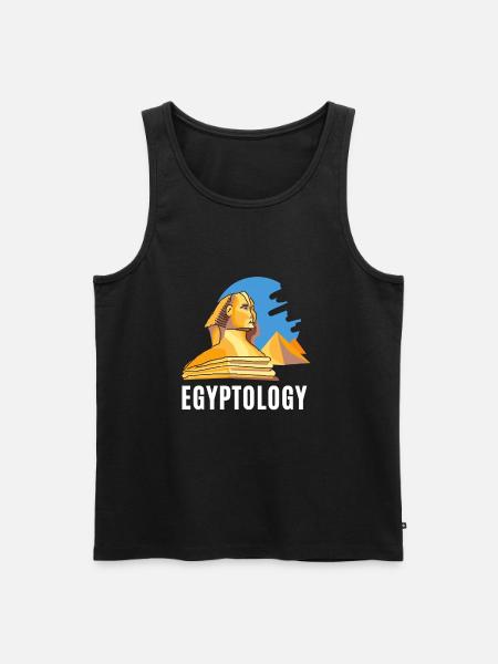 Hieroglyphics Egyptologist, Ancient Egyptian - Men's Premium Organic Tank Top - black