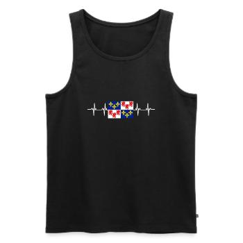 France Picardy - Men's Premium Organic Tank Top - black - Front - AI Model Male 178 light (178cm)