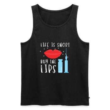 Botox Plastic Surgery And Aesthetic Nurse Injector - Men's Premium Organic Tank Top - black - Front - Michal (187cm)