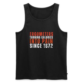 Erg Ergometer And Rowing Exercise Machine Rowing - Men's Premium Organic Tank Top - black - Front - Michal (187cm)