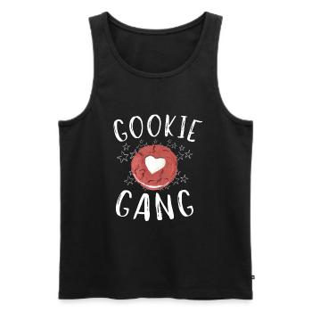 Scout Bakery Scouting Marchand de biscuits - Débardeur bio Premium Homme - noir - Devant - Michal (187cm)