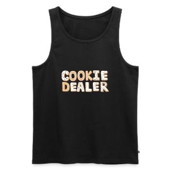 Scout Bakery Scouting Marchand de biscuits - Débardeur bio Premium Homme - noir - Devant - Michal (187cm)