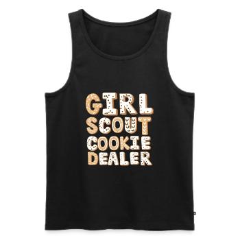 Scout Bakery Scouting Marchand de biscuits - Débardeur bio Premium Homme - noir - Devant - Michal (187cm)