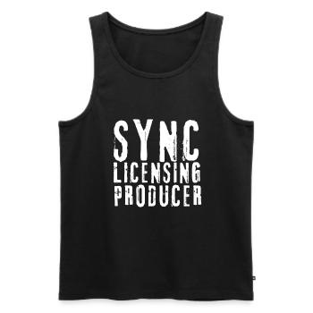 Sync Licensing Music Producer - Men's Premium Organic Tank Top - black - Front - Michal (187cm)