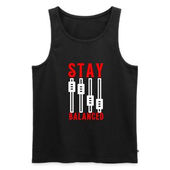 Sync Licensing Music Producer - Men's Premium Organic Tank Top - black - Front - Michal (187cm)