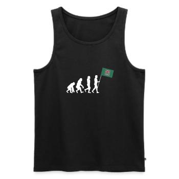 Native American Indian Abenaki - Männer Premium Bio Tank Top - Schwarz - Vorne - AI Model Male 178 light (178cm)